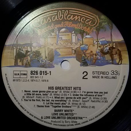 Barry White - His Greatest Hits