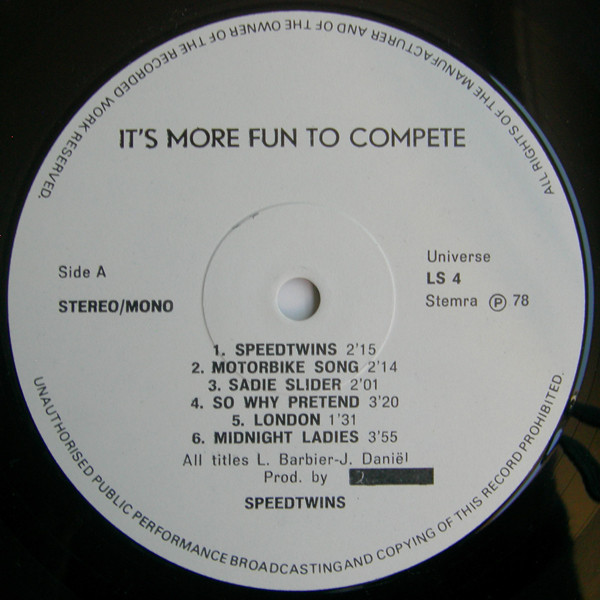 Speedtwins - It's More Fun to Compete