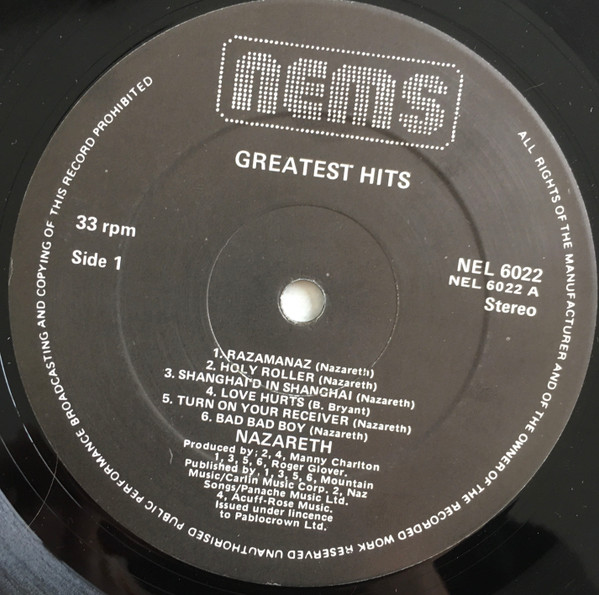 Nazareth – Greatest Hits