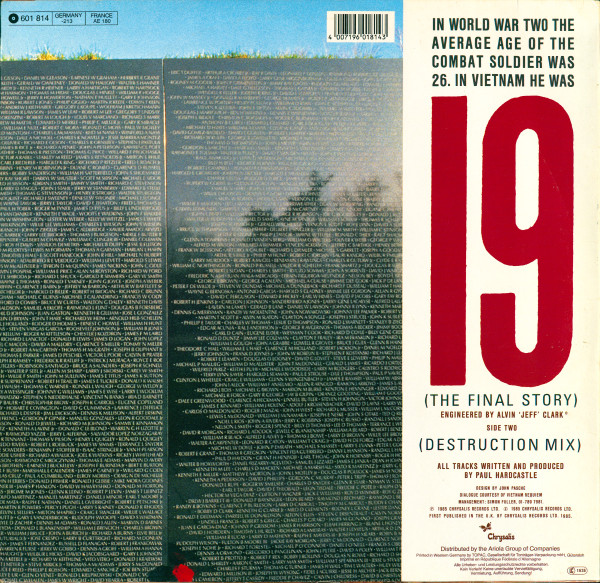 12" | Paul Hardcastle – 19 (The Final Story)