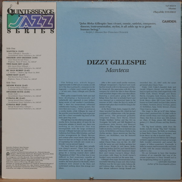 Dizzy Gillespie – Manteca