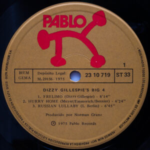 Dizzy Gillespie's Big 4 – Dizzy Gillespie's Big 4 - Afbeelding 2