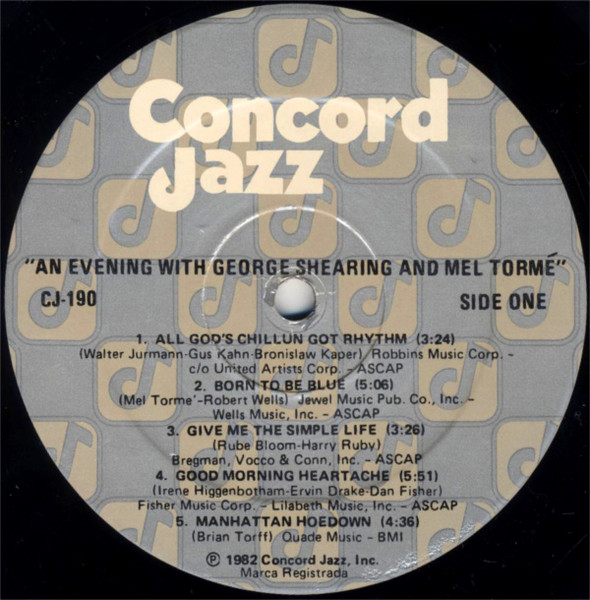 George Shearing And Mel Tormé – An Evening With George Shearing And Mel Tormé