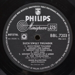 Duke Ellington And His Orchestra – Such Sweet Thunder - Afbeelding 2