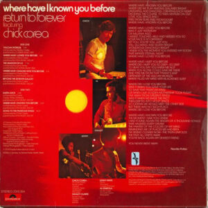 Return To Forever Featuring Chick Corea – Where Have I Known You Before - Afbeelding 3