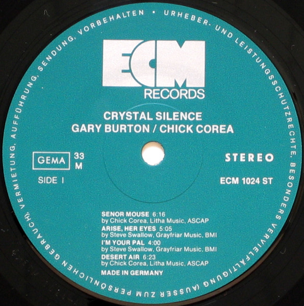 Gary Burton / Chick Corea – Crystal Silence