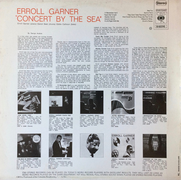 Erroll Garner – Concert By The Sea