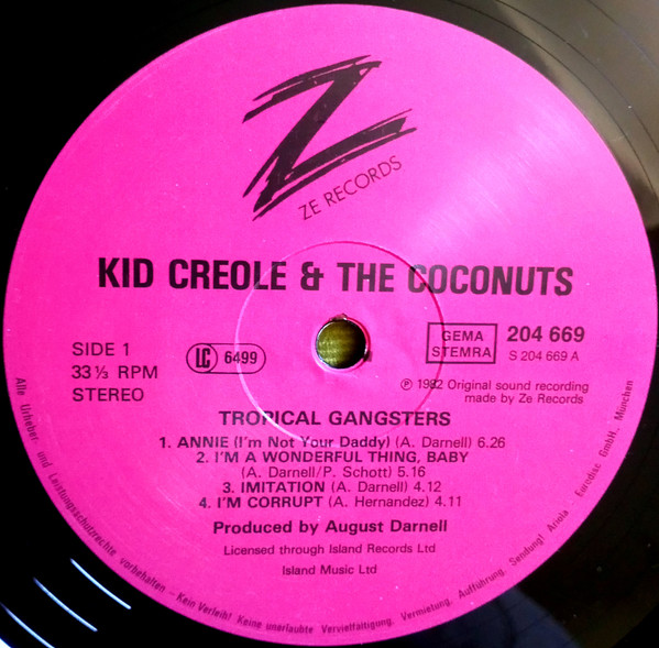 Kid Creole & The Coconuts – Tropical Gangsters