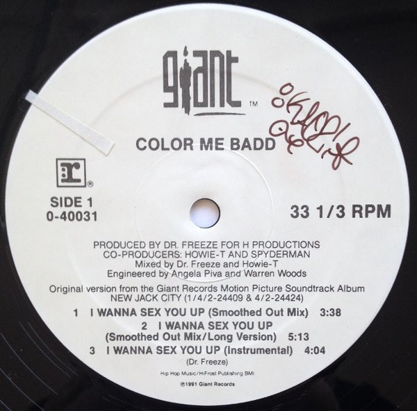 12" | Color Me Badd – I Wanna Sex You Up