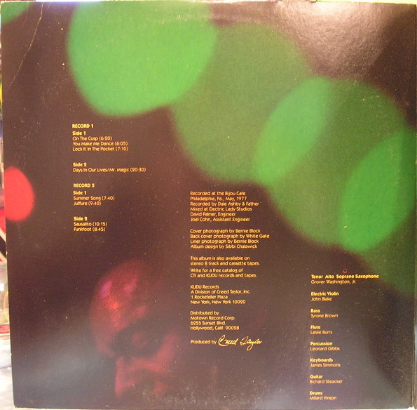 Grover Washington, Jr. – Live At The Bijou