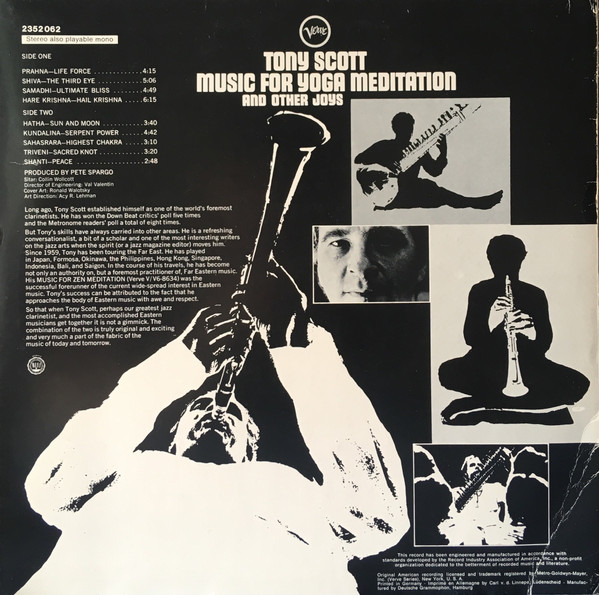 Tony Scott – Music For Yoga Meditation And Other Joys