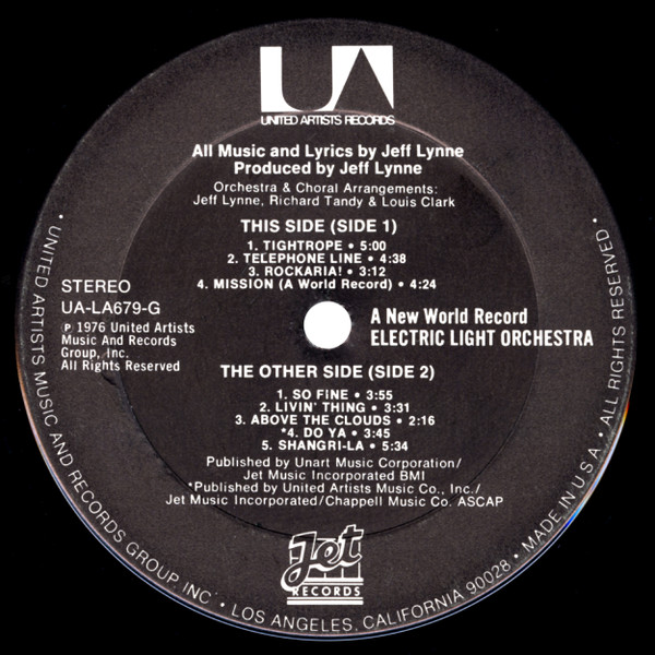 Electric Light Orchestra – A New World Record