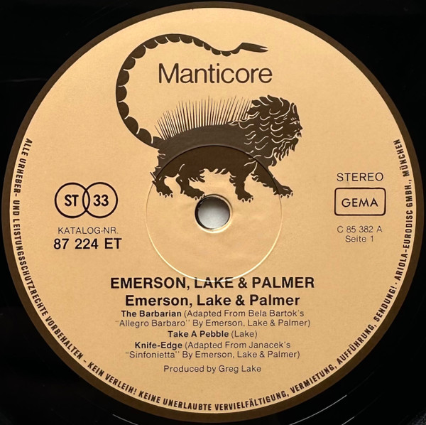 Emerson, Lake and Palmer - Emerson, Lake and Palmer