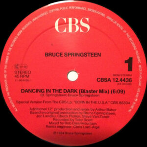 12" | Bruce Springsteen - Dancing in the Dark (Blaster mix) - Afbeelding 2