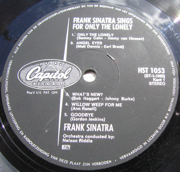Frank Sinatra - Sings for Only the Lonely