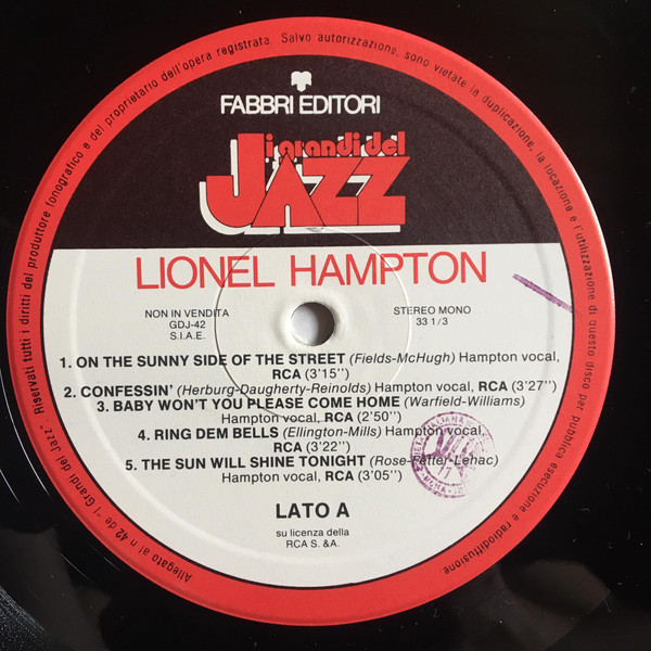 Lionel Hampton - Vibes Special