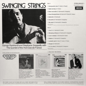 Django Reinhardt and Stephane Grappely - Swinging Strings - Afbeelding 3