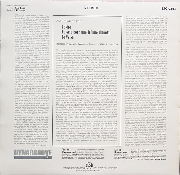 Ravel, Boston Symphony Orchestra / Charles Munch - Bolero