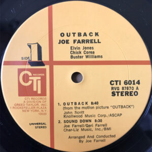 Joe Farrell (ft. Chick Corea, Elvin Jones) - Outback - Afbeelding 2