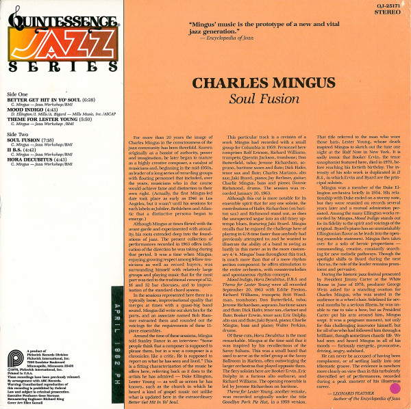 Charles Mingus - Soul Fusion
