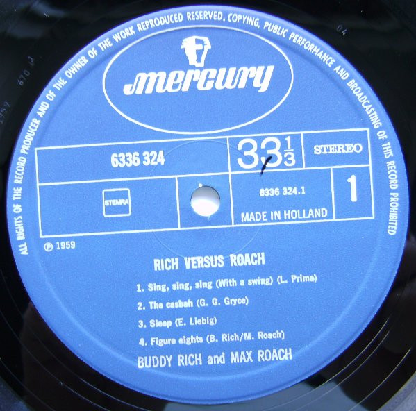 Buddy Rich and Max Roach - Rich versus Roach