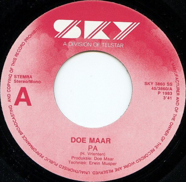 7" | Doe Maar - Pa / Lajeninaja
