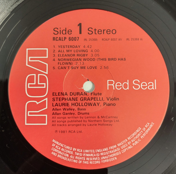 Elena Duran, Stephane Grapelli, Laurie Holloway - Norwegian Wood
