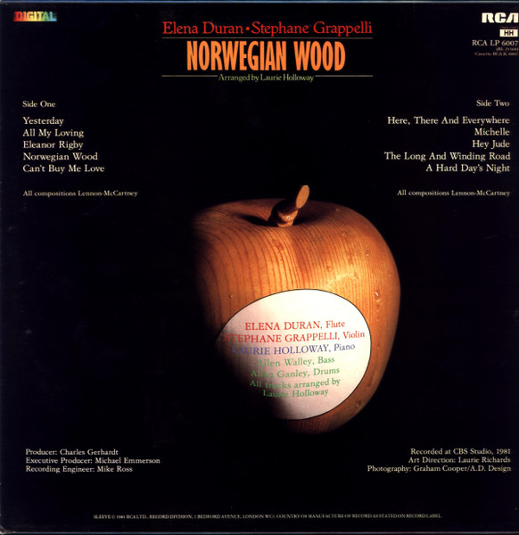 Elena Duran, Stephane Grapelli, Laurie Holloway - Norwegian Wood