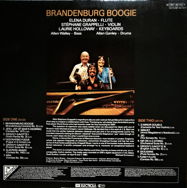 Elena Duran, Stephane Grapelli, Laurie Holloway - Brandenburg Boogie