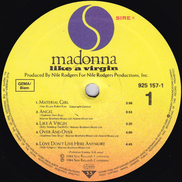 Madonna - Like a Virgin