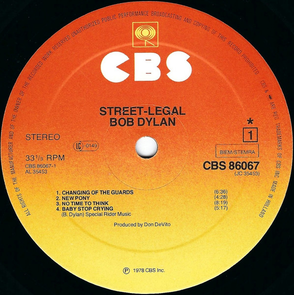 Bob Dylan - Street Legal