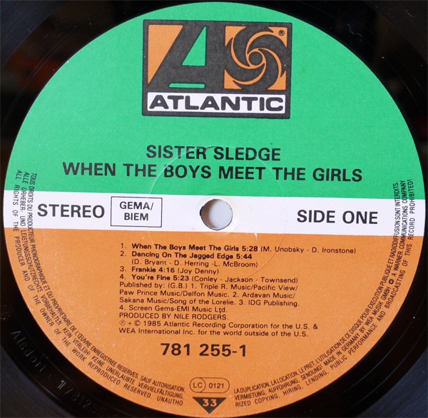 Sister Sledge - When the Boys meet the Girls