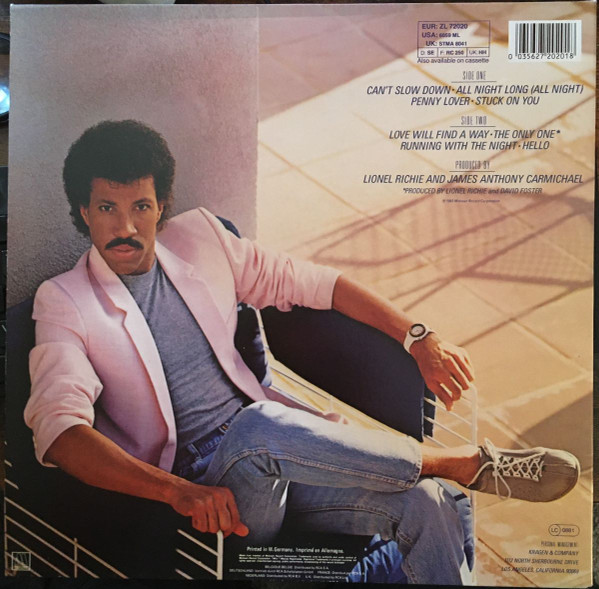 Lionel Richie - Can't Slow Down