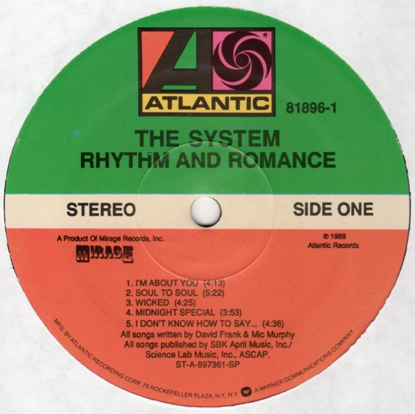 The System - Rhythm and Romance