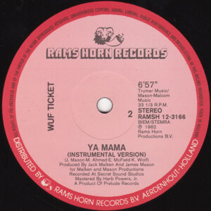 12" | Wuf Ticket - Ya Mama - Afbeelding 2