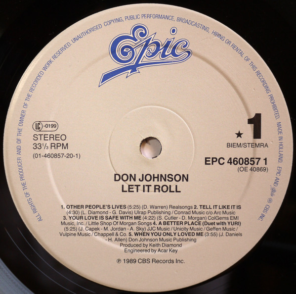 Don Johnson - Let it Roll