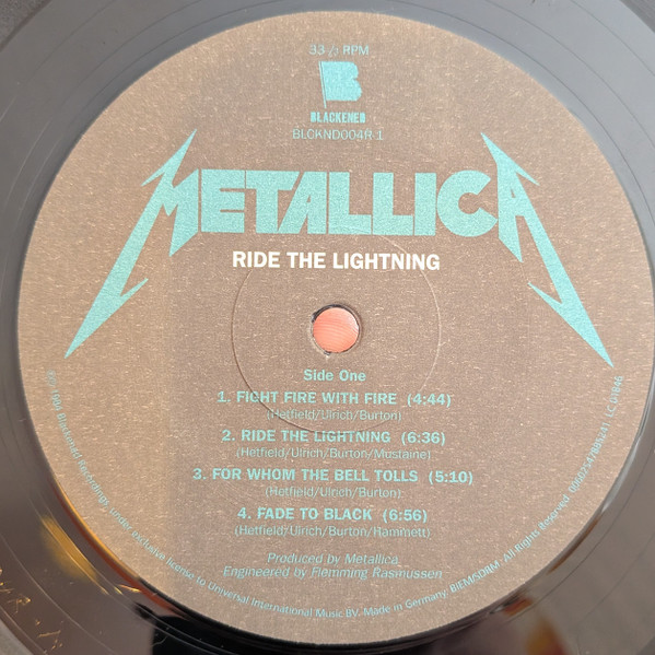 Metallica – Ride The Lightning