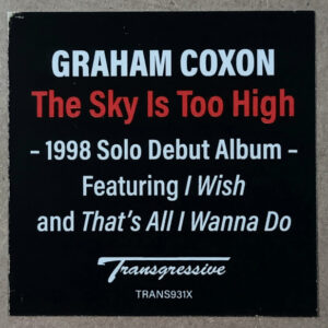 Graham Coxon – The Sky Is Too High - Afbeelding 2
