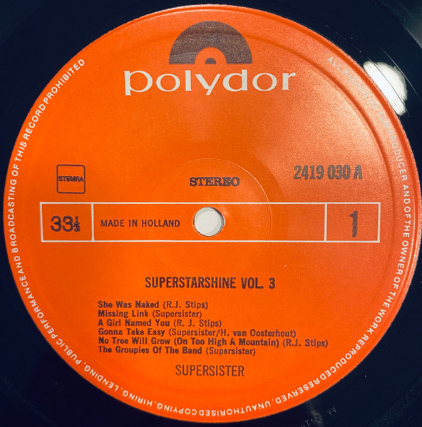 Supersister - Superstarshine vol. 3
