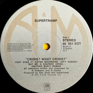 Supertramp - Crisis? What Crisis - Afbeelding 2