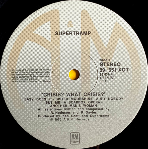 Supertramp - Crisis? What Crisis