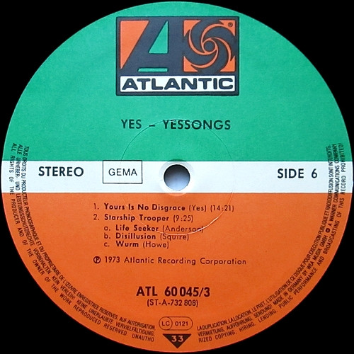 Yes - Yessongs (3 LP)