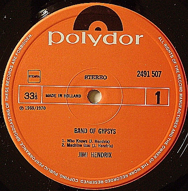 Jimi Hendrix - Band of Gypsies