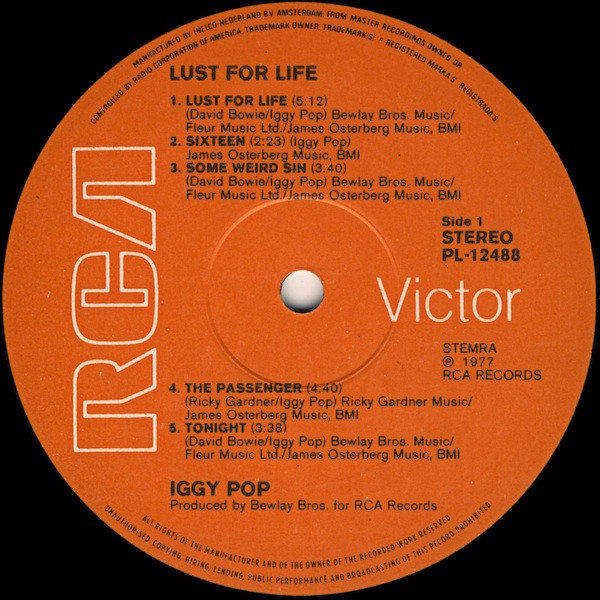 Iggy Pop - Lust for Life