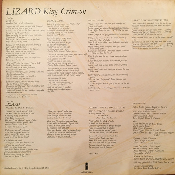 King Crimson – Lizard