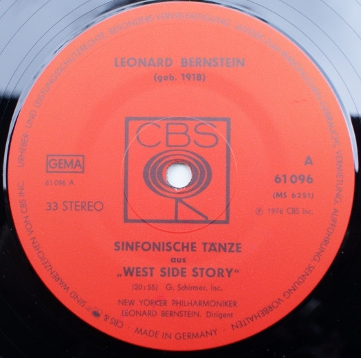 Leonard Bernstein, New Yorker Philharmoniker – West Side Story / On The Waterfront