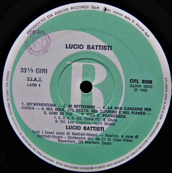 Lucio Battisti – Lucio Battisti