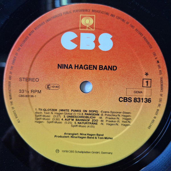 Nina Hagen Band – Nina Hagen Band