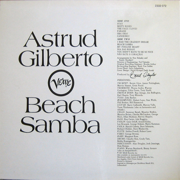 Astrud Gilberto – Beach Samba