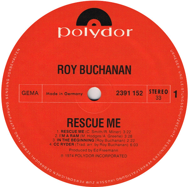 Roy Buchanan – Rescue Me